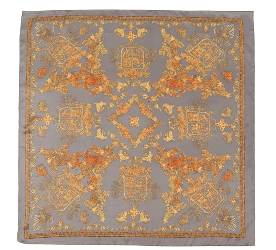 Gold and Grey Wild Rag