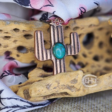 Cactus Wild Rag Buckaroo Scarf Slide - Elk Hollow DesignsCactus Wild Rag Buckaroo Scarf Slide