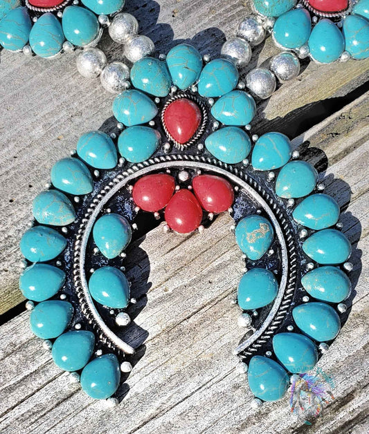 Callie Squash Blossom Statement Necklace