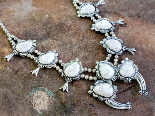Nala Squash Blossom Necklace - Elk Hollow DesignsNala Squash Blossom Necklace