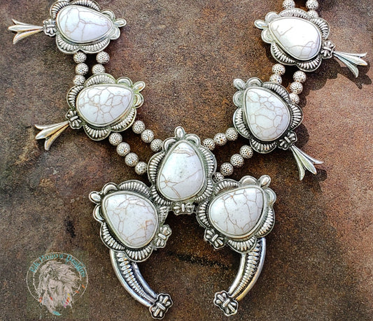Nala Squash Blossom Necklace - Elk Hollow DesignsNala Squash Blossom Necklace
