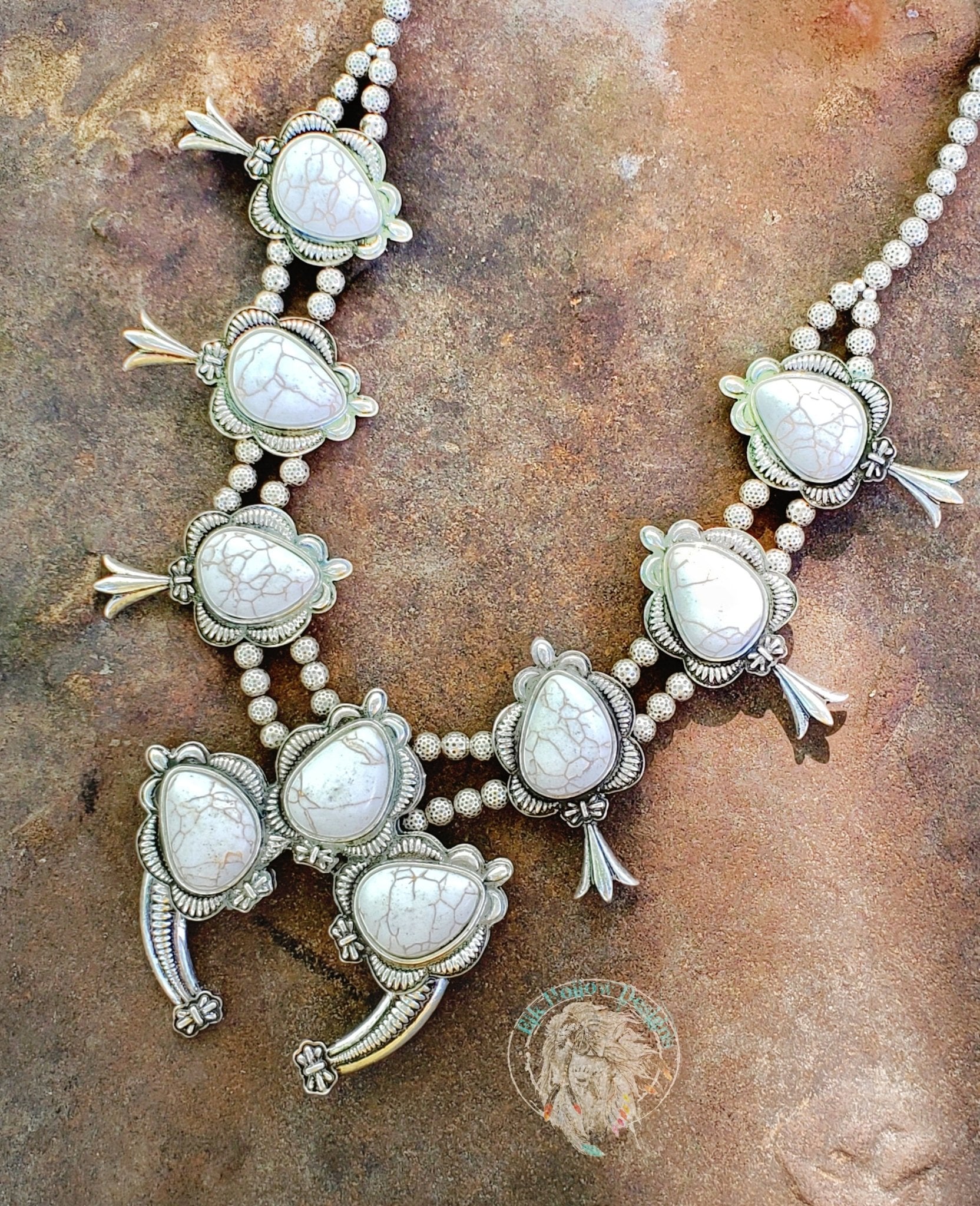 Nala Squash Blossom Necklace - Elk Hollow DesignsNala Squash Blossom Necklace