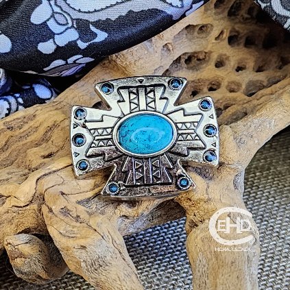 Southwestern Wild Rag Buckaroo Scarf Slide - Elk Hollow DesignsSouthwestern Wild Rag Buckaroo Scarf Slide