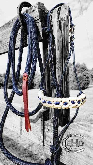 EHD Easy On Rope Halter with Flower Noseband