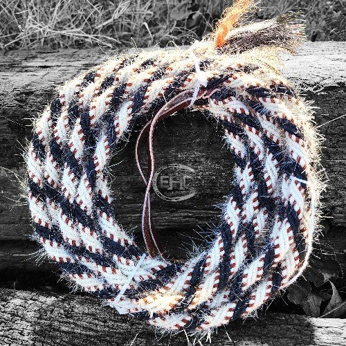 Mecate Horsehair Reins 1/2" x 22 ft - Elk Hollow DesignsMecate Horsehair Reins 1/2" x 22 ft