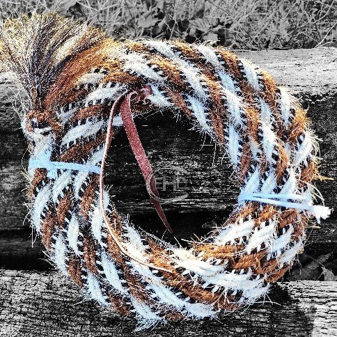 Mecate Horsehair Reins 5/8" x 22 ft - Elk Hollow DesignsMecate Horsehair Reins 5/8" x 22 ft